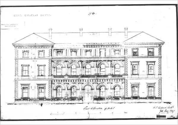 Hull Station Hotel - East Elevation [1847]