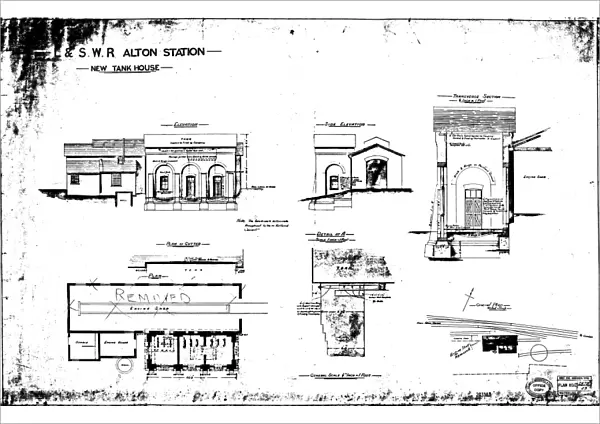 L & S. W. R Alton Station - Tank House [N. D. ]