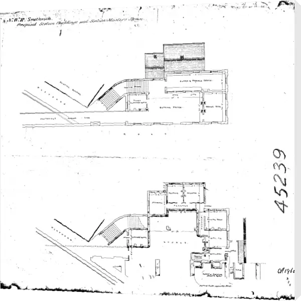 L & N. W. R Smethwick - Proposed Station Buildings and Station Masters House [N. D]