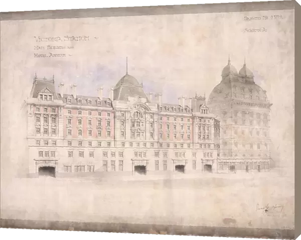 Victoria Station. Mainbuilding and Hotel Annexe (11  /  1900)