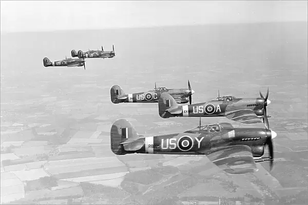 Hawker Typhoon 1A's RAF 16 / 04 / 43 (c) The Flight Collection Not to be reproduced without permission