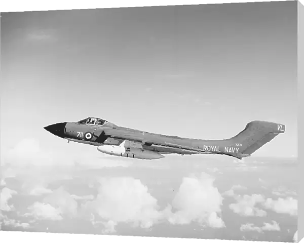 De Havilland, DH, Sea Vixen, XJ520, Royal Navy, RN, UK, Historical, Military, A-A, Side, Fighter