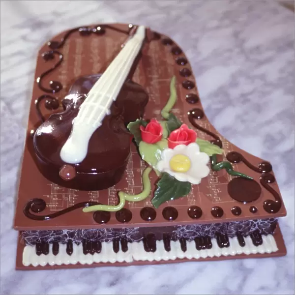 Chocolate grand piano