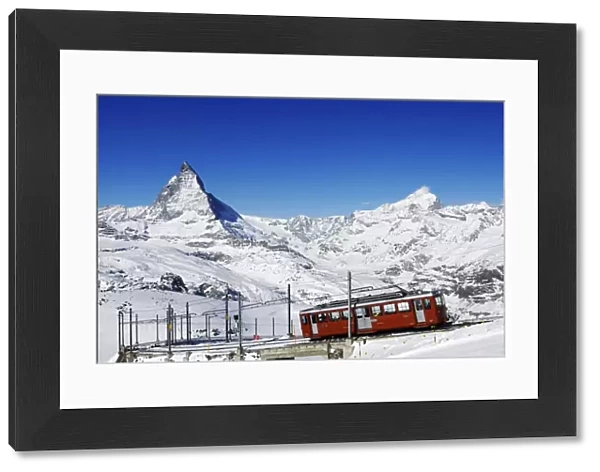 Gornergratbahn at Riffelberg, Matterhorn, Zermatt, Valais, Switzerland