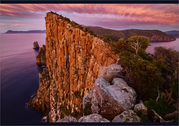 Australia, Tasmania, Tasman Peninsula, Tasman National Park, Cape Hauy, Seacliffs