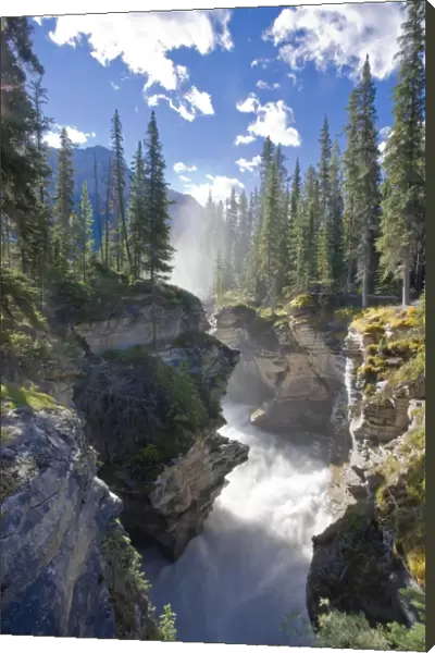 Athabasca Falls Waterfall, Jasper National Park, Alberta, Canada