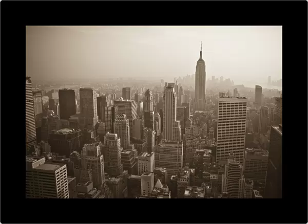 USA, New York City, Manhattan Skyline including Empire State Building