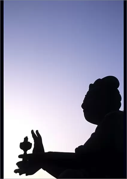 Statue of a Bodhisattva - one of six ringing the giant