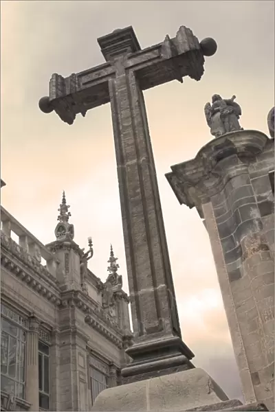 Stone cross, Church La Compania de Jesus, Quito, Ecuador