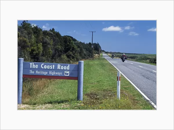 The coast road sign