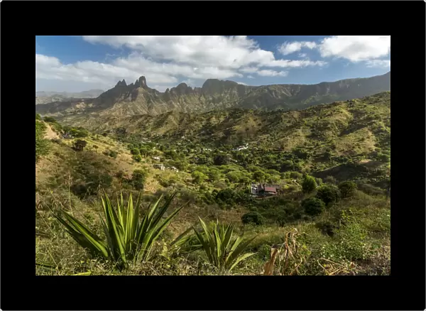 africa, Cape Verde, Santiago. Landscape near Sao Jorge dos Orgaos