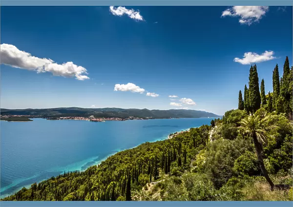 Blick vom Kloster, Podgorje, Peljesac Halbinsel, Dubrovnik, Adria, Dalmatien, Kroatien