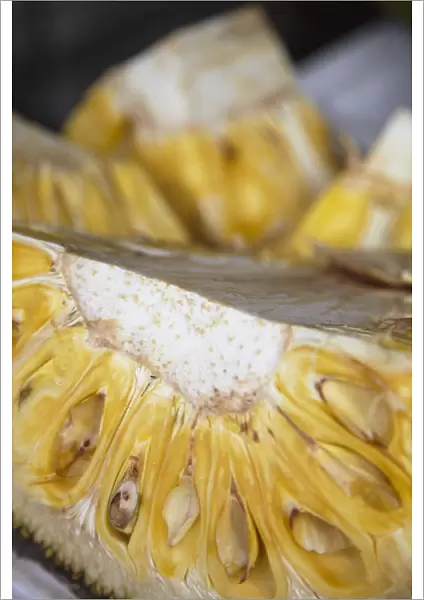 Durian at market, Phnom Penh, Cambodia