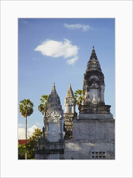 Stupas at Wat Nokor, Kampong Cham, Cambodia