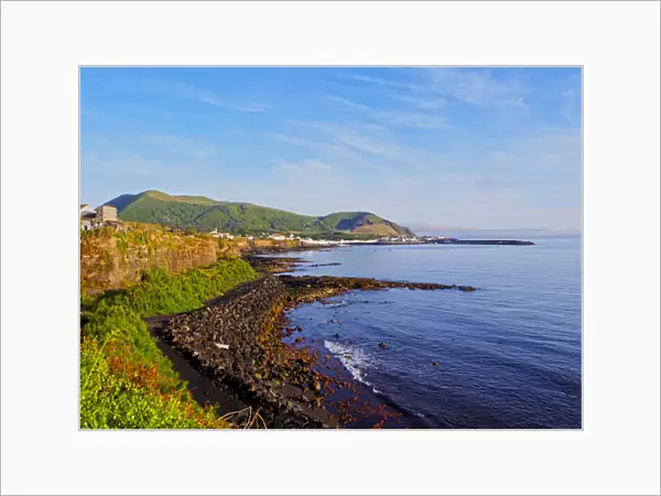 Portugal, Azores, Graciosa, Sao Mateus da Praia, View of the coast near Praia during