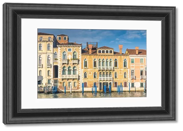 Venice, Veneto, Italy. Waterfront palace on the Grand Canal
