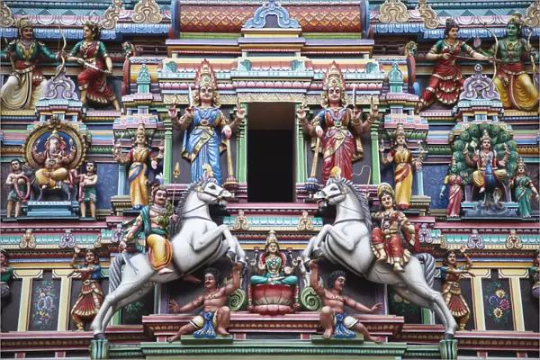 Hindu temple of Sri Mahamariamman, Chinatown, Kuala Lumpur, Malaysia