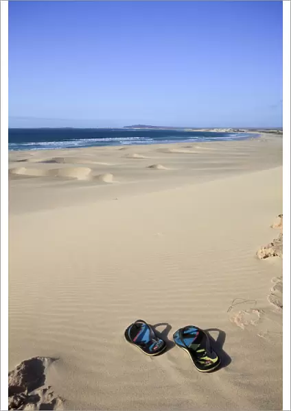 Cape Verde, Boavista, Chaves Beach (Praia de Chaves), sand dunes