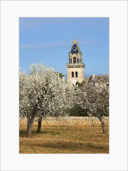 Church nearby Santa Maria del Cami, Cala Sa'Amonia, Majorca, Balearics, Spain