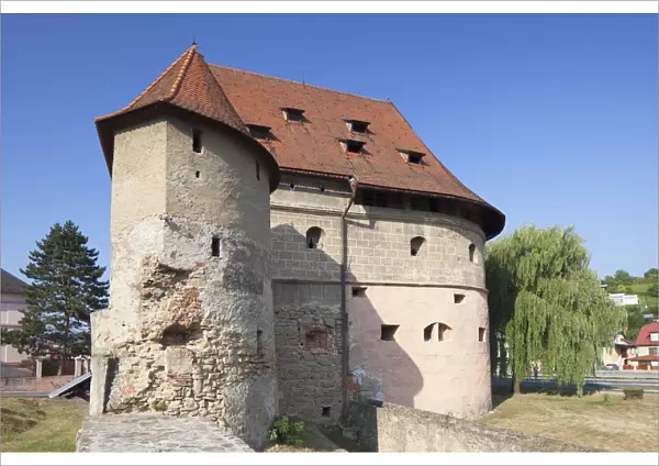 Bastion on city wall, Bardejov (UNESCO World Heritage Site), Presov Region, Slovakia