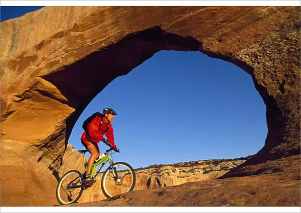 Mountain biking, Moab, Utah, USA