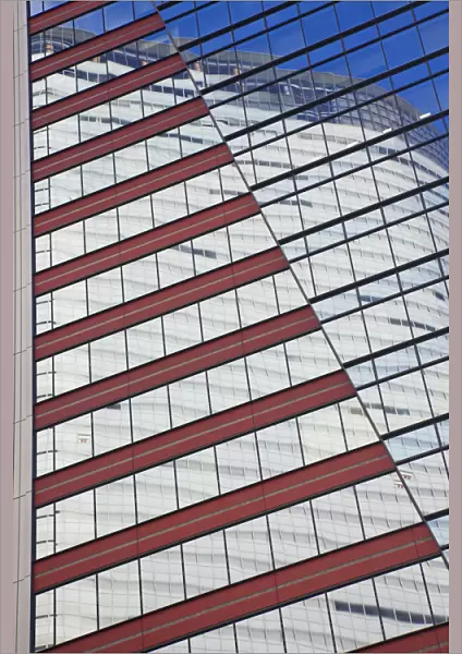 Japan, Tokyo, Shiodome, Dentsu Tower Building, Architect Jean Nouvel