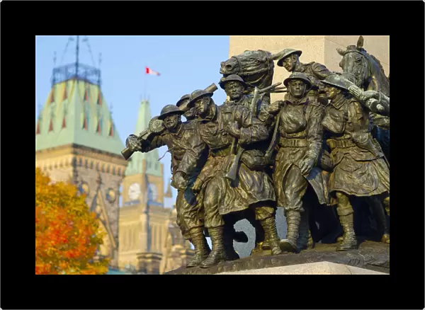 Canada, Ontario, Ottawa, Tomb of the Unknown Soldier and Canadian Parliament