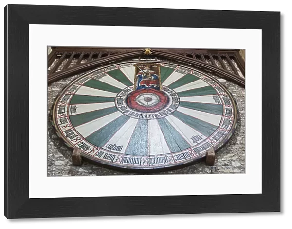 England, Hampshire, Winchester, Winchester Castle, The Great Hall, The Arthurian Round