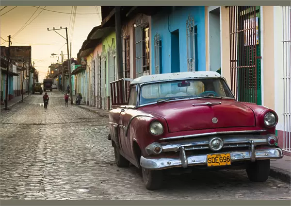 Cuba, Sancti Spiritus Province, Trinidad, 1950s-era US-made Ford car