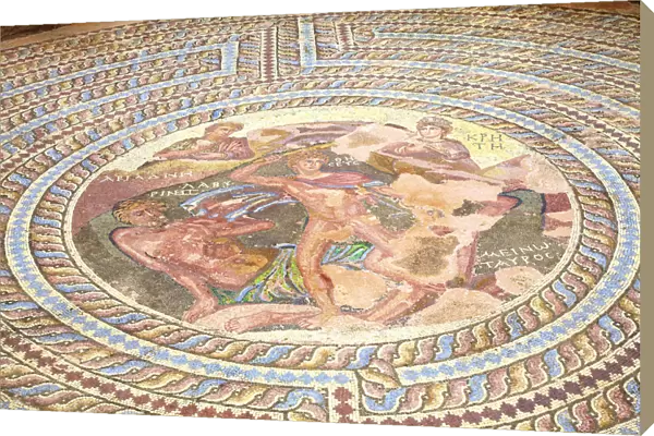 Mosaics at House of Theseus, Kato Pathos Archaeological Park, Pathos, Cyprus, Eastern