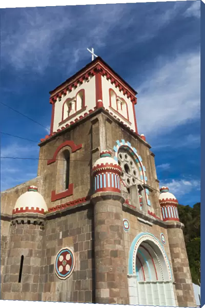 Dominica, Soufriere, stone church