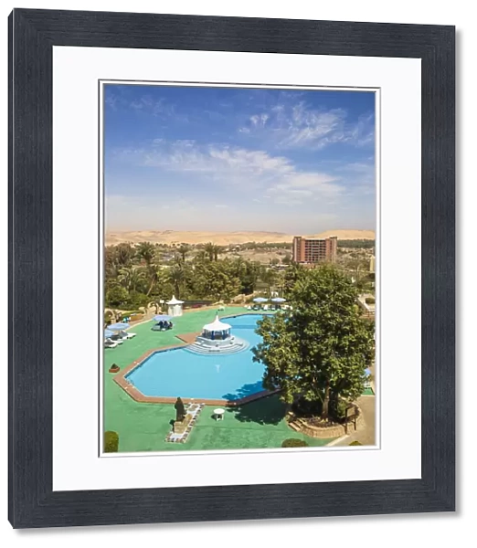 Egypt, Upper Egypt, Aswan, Basma Hotel swimming pool
