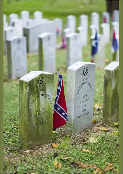 USA, Virginia, Richmond, Hollywood Cemetery, graves of Confederate soldiers