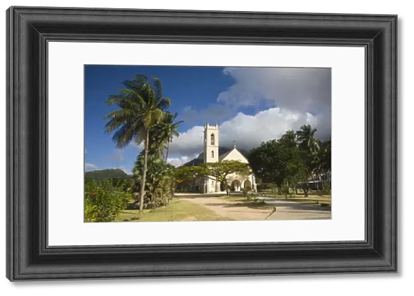 Seychelles, Mahe Island, Bel Ombre, town church