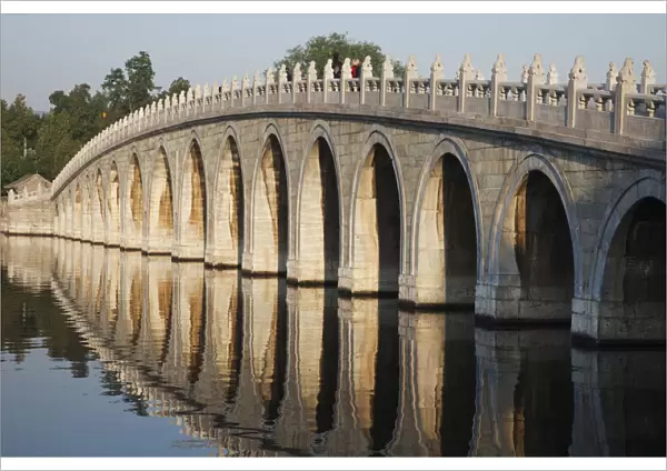 China, Beijing, The Summer Palace, Seventeen Arched Bridge