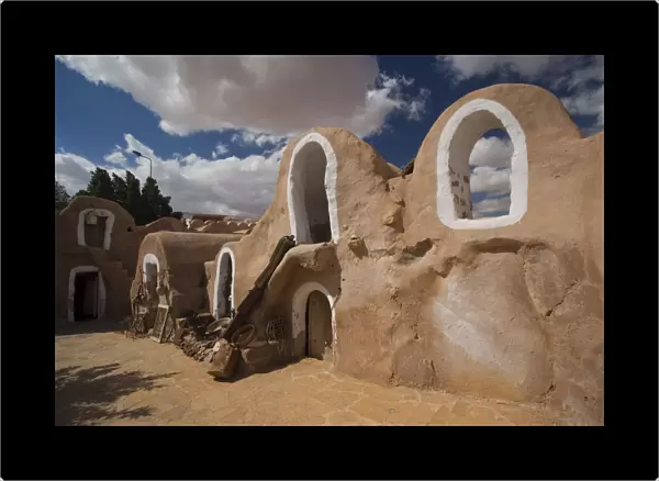 Tunisia, Ksour Area, Ksar Haddada, Hotel Ksar Haddada, seen in the film Star Wars