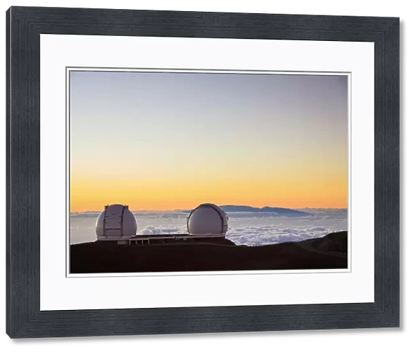 USA, Hawaii, The Big Island, Mauna Kea Observatory (4200m), W. M. Keck Observatory