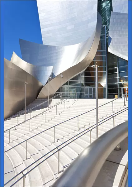 USA, California, Los Angeles, Walt Disney Concert Hall by Frank Gehry