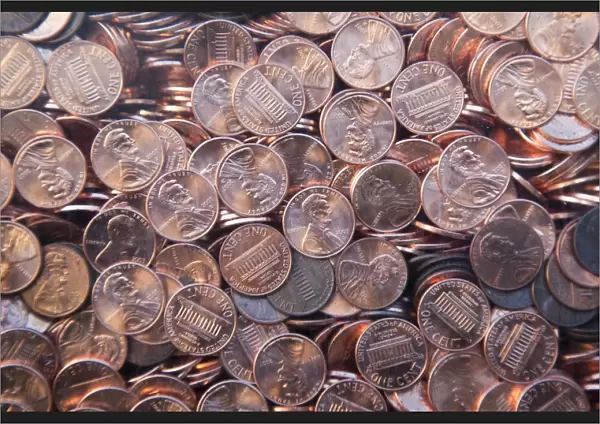 USA, Mississippi, Jackson, Memorial to the Missing, penny coins representing human lives