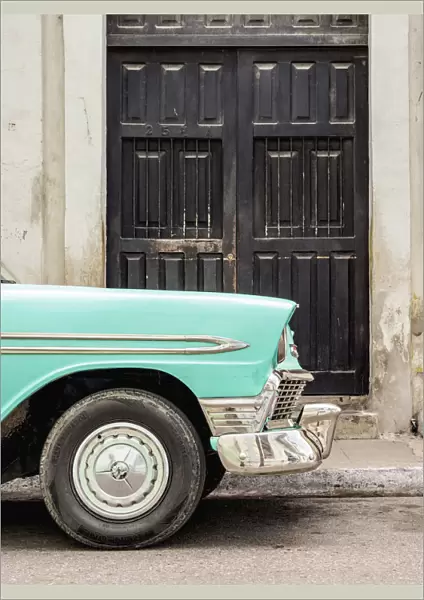 Vintage Car on the street of Camaguey, Camaguey Province, Cuba