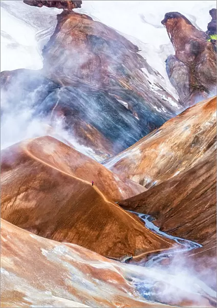 Hveradalir, or 'the valley of hot springs', one of the largest and most captivating geothermal areas in Iceland
