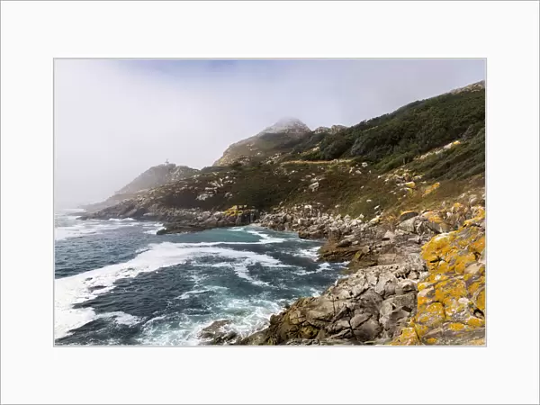 Spain, Galicia, Vigo, Cies Islands, View of the lighthouse from Punta de Carracido