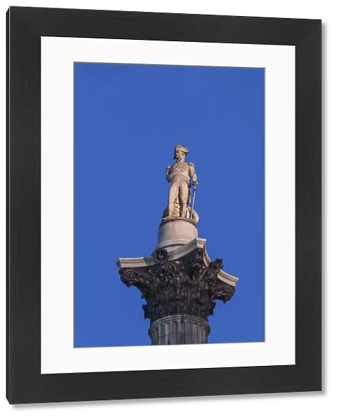 England, London, Trafalgar Square, Nelsons Column, Statue of Lord Nelson