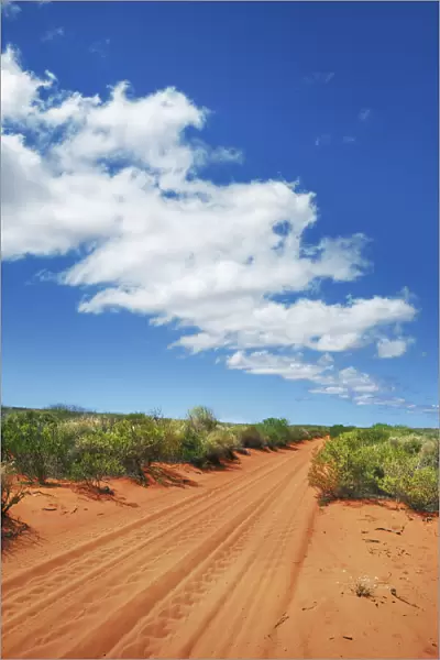 Dune street through outback - Australia, Western Australia, Gascoyne