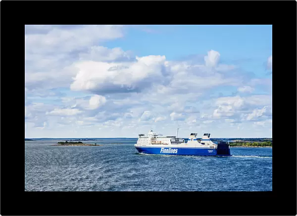 Finnlines Ferry Cruise Ship by the Aland Islands, Finland