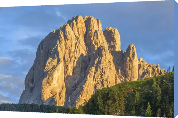 Langkofel N-face, Groeden, St. Christina, Dolomites, South Tyrol, Italy