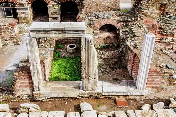 Roman Forum, elevated view, Thessaloniki, Central Macedonia, Greece