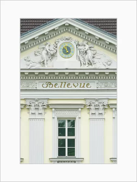 Detail of facade of Bellevue Palace, Tiergarten, Mitte, Berlin, Germany