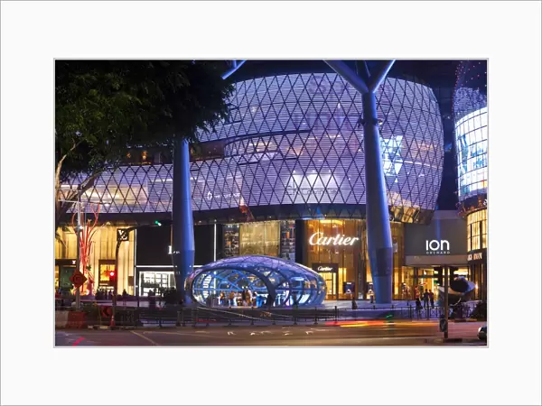 Singapore, Singapore, Orchard Road. ION Orchard Mall, in the shopping district of Orchard Road
