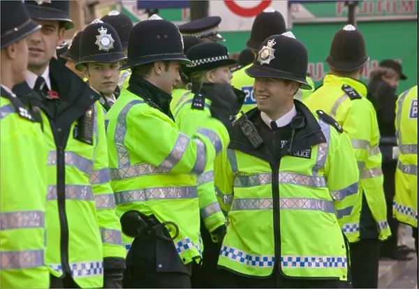 Police at the I Count climate change rally in London